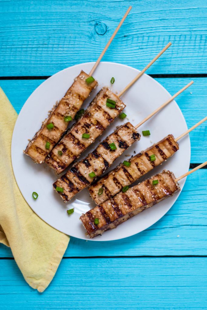 Tofu Teriyaki Skewers